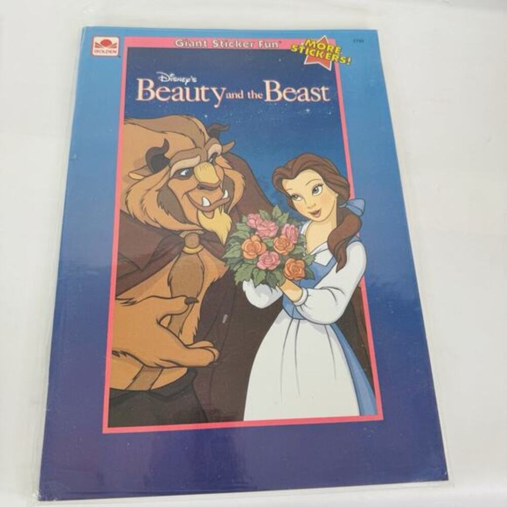 1991 Golden‎ Disney's Beauty & The Beast Giant Sticker Fun Activity Book